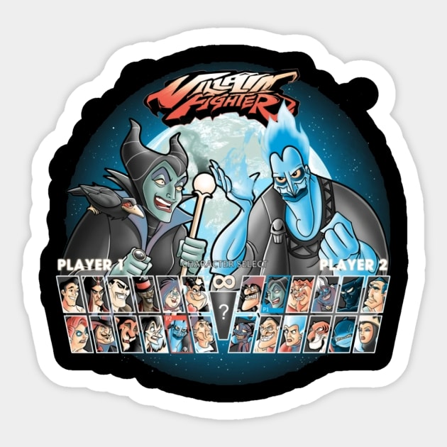 Villain Fighter Sticker by The Jersey Rejects